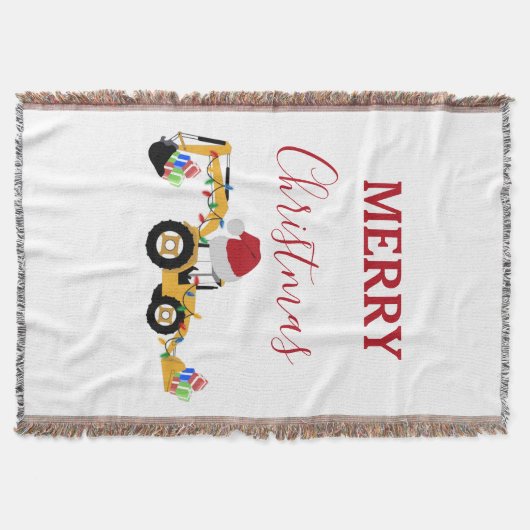 Vrachtwagen voor kersthoefijzerbouw deken (Voorkant)