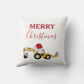 Vrachtwagen voor kersthoefijzerbouw kussen (Achterkant)