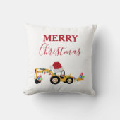 Vrachtwagen voor kersthoefijzerbouw kussen (Voorkant)