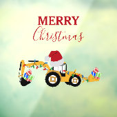 Vrachtwagen voor kersthoefijzerbouw raamsticker (Vel 3)