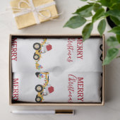 Vrachtwagen voor kersthoefijzerbouw tissuepapier (Geschenk)