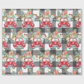  vrachtwagen voor kerstmis cadeaupapier (Vlak)