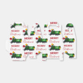 Vrachtwagen voor kerstrecycling van vuilnis bedankdoosjes (Uitgevouwen)