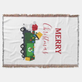 Vrachtwagen voor kerstrecycling van vuilnis deken (Voorkant)