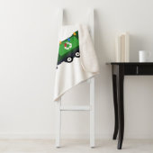 Vrachtwagen voor kerstrecycling van vuilnis sherpa deken (In situ)