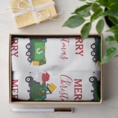 Vrachtwagen voor kerstrecycling van vuilnis tissuepapier (Geschenk)