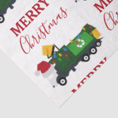 Vrachtwagen voor kerstrecycling van vuilnis tissuepapier (Detail)