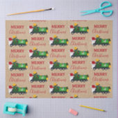 Vrachtwagen voor kerstrecycling van vuilnis tissuepapier (Craft)