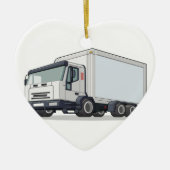 Vrachtwagen voor levering keramisch ornament (Voorkant)