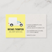 Vrachtwagen voor levering | Vervoer Visitekaartje (Voorkant)