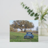 Vrachtwagen voor navelopslag Vrachtwagen oude land Briefkaart (Staand voorkant)