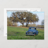 Vrachtwagen voor navelopslag Vrachtwagen oude land Briefkaart (Voorkant / Achterkant)