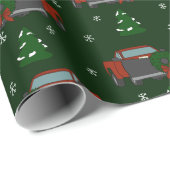 Vrachtwagen voor ophaalservice met Snowplow Patter Cadeaupapier (Rol Hoek)