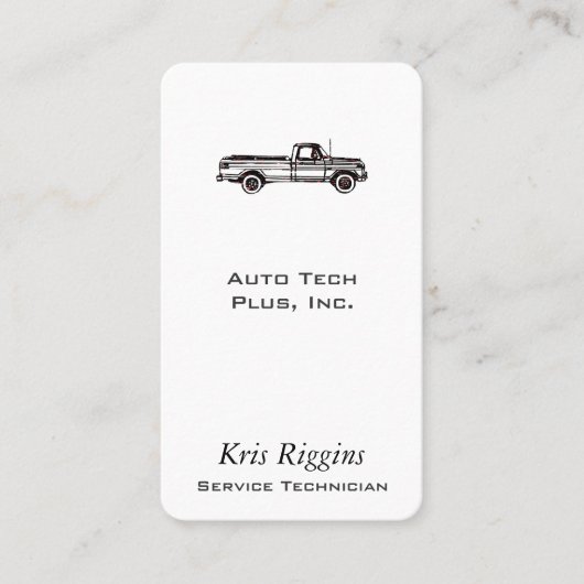 Vrachtwagen voor ophalen/automatische reparatie/au visitekaartje (Voorkant)