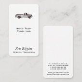 Vrachtwagen voor ophalen/automatische reparatie/au visitekaartje (Voorkant / Achterkant)