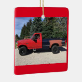 Vrachtwagen voor sierdoeleinden keramisch ornament (Rechts)