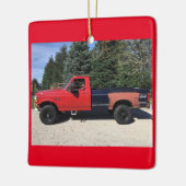 Vrachtwagen voor sierdoeleinden keramisch ornament (Links)