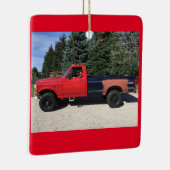 Vrachtwagen voor sierdoeleinden keramisch ornament (Rechts)