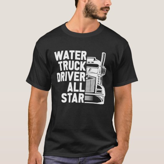 Vrachtwagen voor vrachtwagenchauffeur tanker Big R T-shirt (Voorkant)
