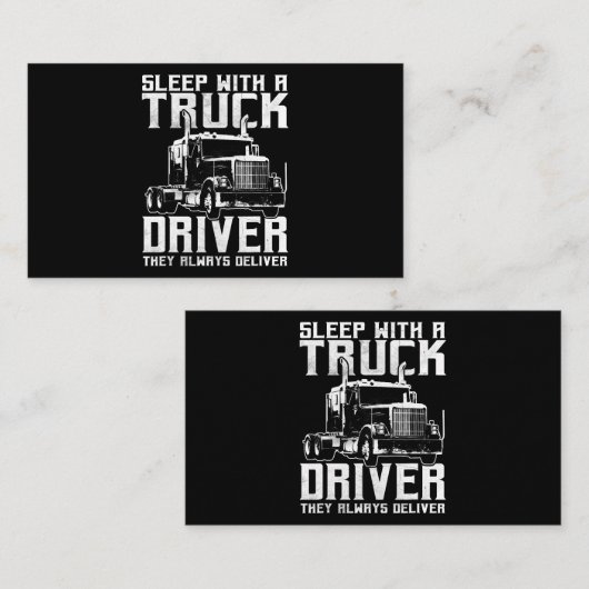 Vrachtwagen voor vrachtwagens met tractor 18 Wielv Visitekaartje (Voorkant / Achterkant)