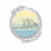 Vrachtwagen, vrachtwagen, halve vrachtwagen, zonne sticker (Voorkant)