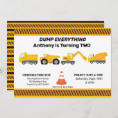 Vrachtwagen, Vrachtwagens & meer Vrachtwagens Kind Kaart (Voorkant / Achterkant)