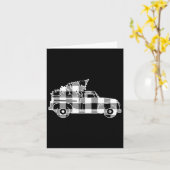 Vrachtwagen Xmas Tree Black & Camp; Witte Buffel P Kaart (Gele Bloem)