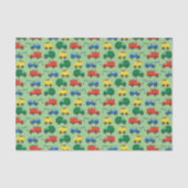 Vrachtwagenauto's Eerste verjaardag van het thema Tissuepapier (Voorkant)