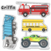 Vrachtwagenbakken Naam Sjabloon Sticker (Voorkant)