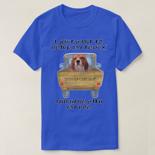 Vrachtwagenbeagle T-shirt (Design voorkant)