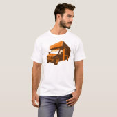 vrachtwagenbestelwagen retro t-shirt (Voorkant volledig)