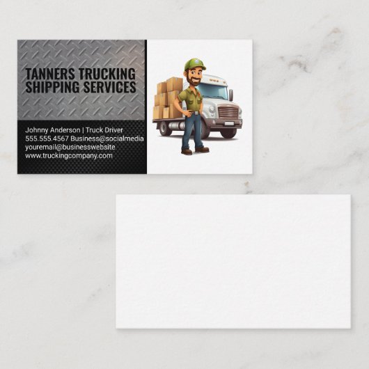 Vrachtwagenbezorger Visitekaartje (Voorkant / Achterkant)