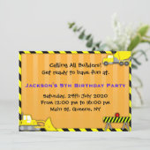 Vrachtwagenbouw - uitnodiging op zaterdag (Staand voorkant)