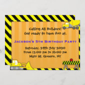 Vrachtwagenbouw - uitnodiging op zaterdag (Voorkant / Achterkant)