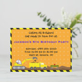 Vrachtwagenbouw - uitnodiging op zaterdag (Staand voorkant)