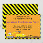 Vrachtwagenbouw - uitnodiging op zaterdag (Voorkant / Achterkant)