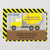 Vrachtwagenbouw - uitnodiging op zaterdag (Voorkant / Achterkant)