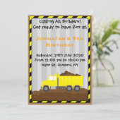 Vrachtwagenbouw - uitnodiging op zaterdag (Staand voorkant)