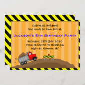 Vrachtwagenbouw - uitnodiging op zaterdag (Voorkant / Achterkant)