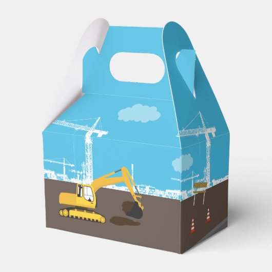 Vrachtwagenbouw voor graafmachines bedankdoosjes (Achterkant)