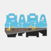 Vrachtwagenbouw voor graafmachines bedankdoosjes (Uitgevouwen)