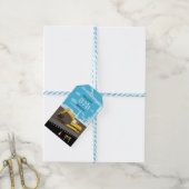 Vrachtwagenbouw voor graafmachines cadeaulabel (Met Touw)