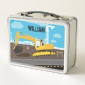 Vrachtwagenbouwplaats voor graafmachines (Achterkant)