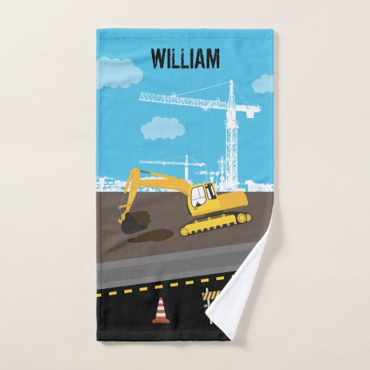 Vrachtwagenbouwplaats voor graafmachines bad handdoek (Handdoek)