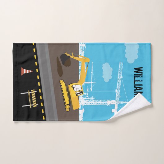 Vrachtwagenbouwplaats voor graafmachines bad handdoek (Handdoek)