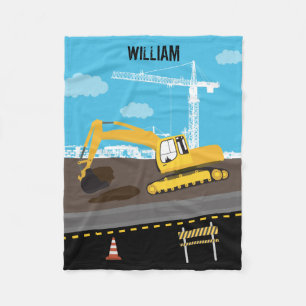 Vrachtwagenbouwplaats voor graafmachines fleece deken