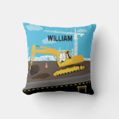 Vrachtwagenbouwplaats voor graafmachines kussen (Voorkant)