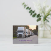 Vrachtwagenchauffeur Bedrijfsvervoer Visitekaartje (Staand voorkant)