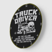 Vrachtwagenchauffeur: bereid, het onmogelijke doen grote klok (Hoek)