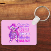 vrachtwagenchauffeur die de queeninevervolger is sleutelhanger (Voorkant)